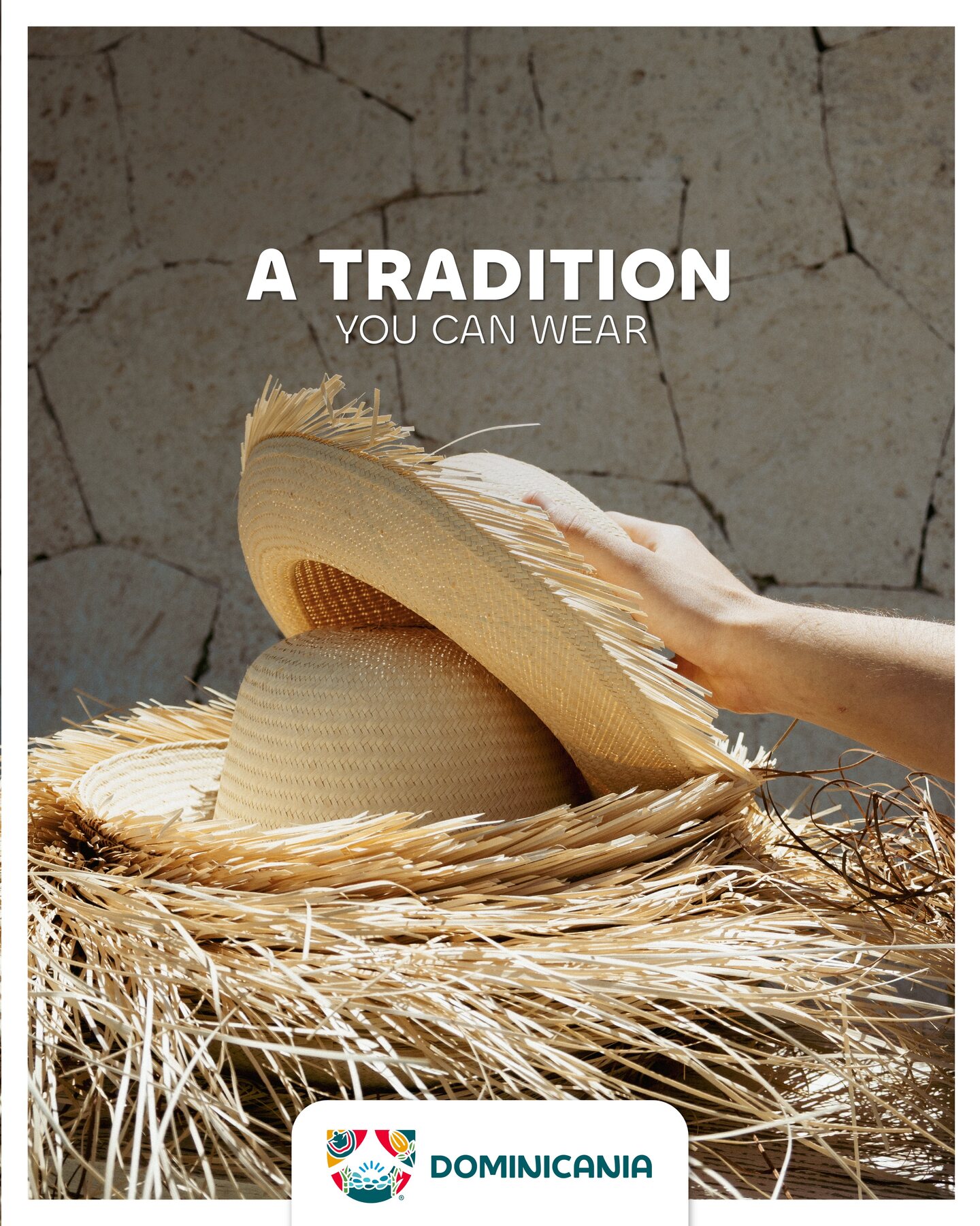 Traditional Dominican hat detail